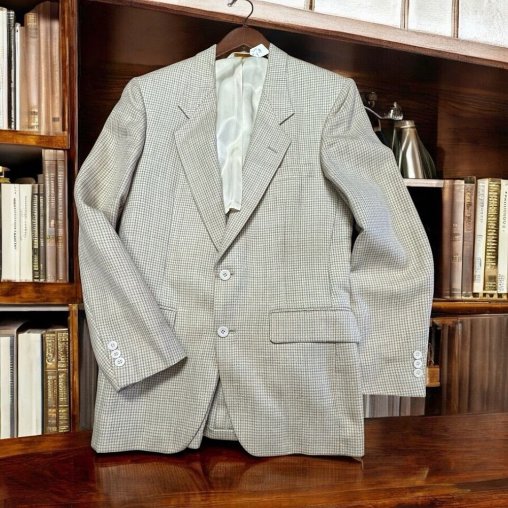 Rue Royale, Men’s, Dress Jacket,Brown-Cream,Size S,Buttons,Made in USA,Pockets.!